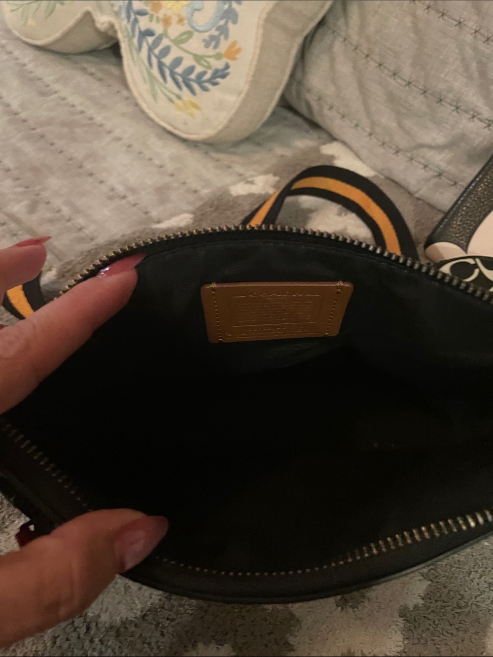 Coach Black and White Mickey Crossbody Trio - Picture 8 of 16